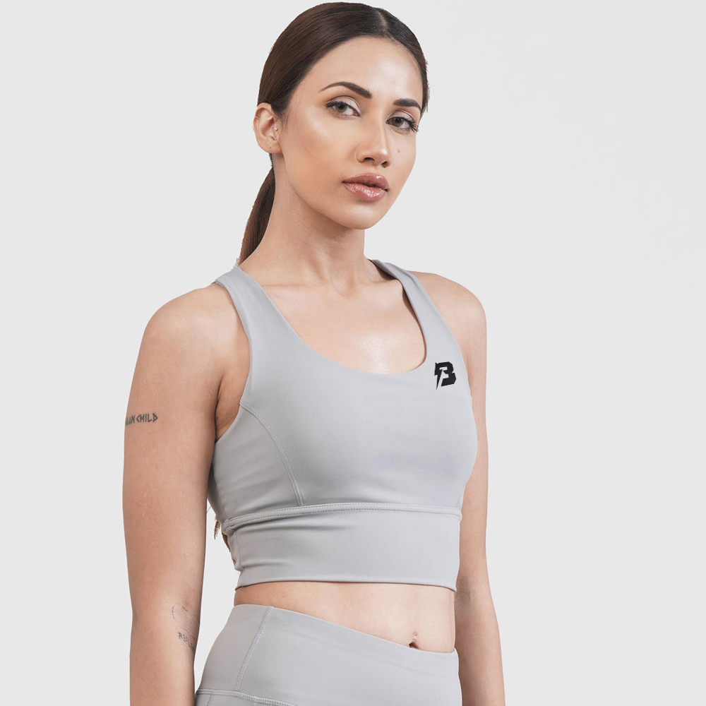 Customized Sports Bra (Grey)