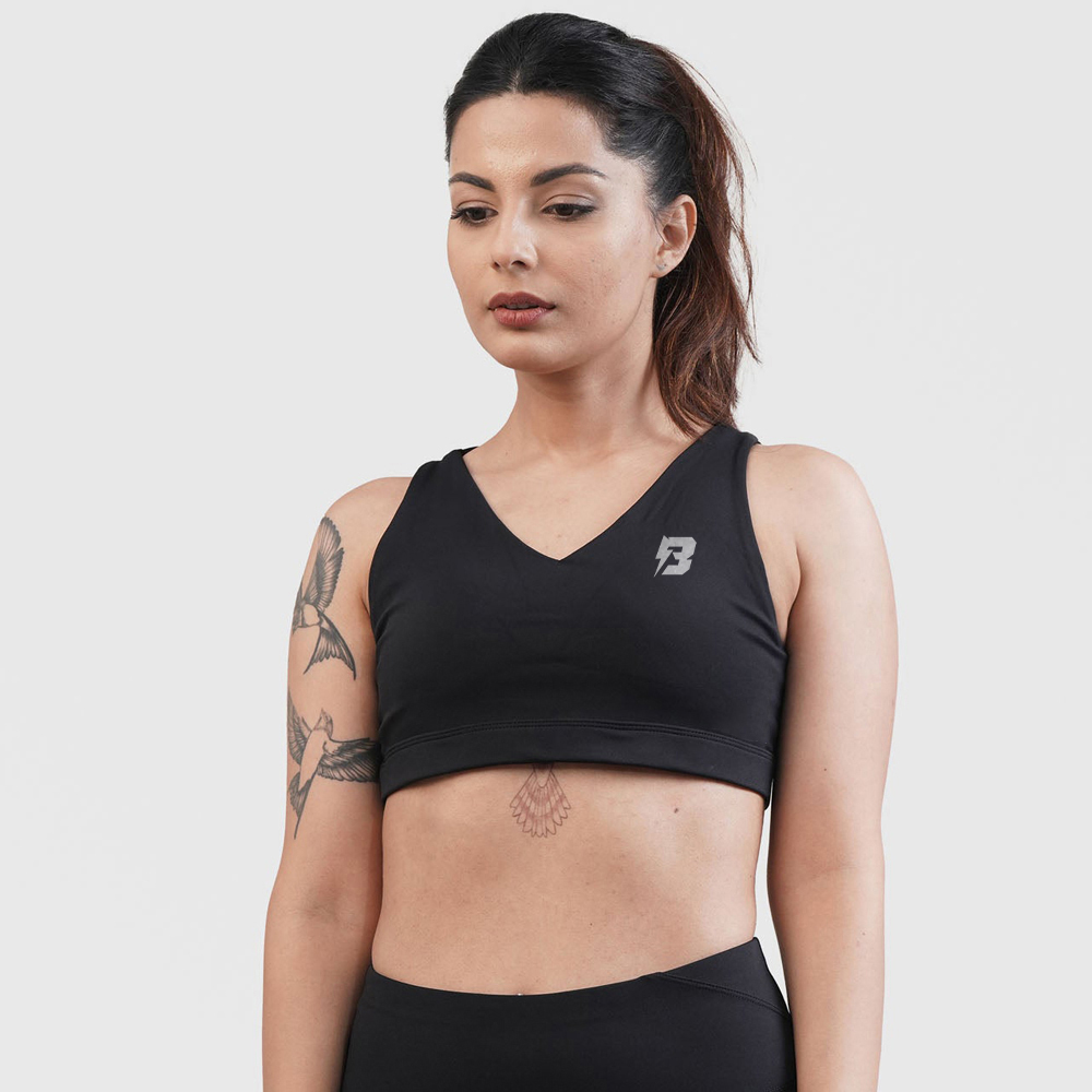 Customized Sports Bra (Black)