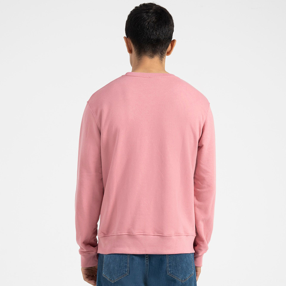 Slim Color Sweatshirt- Pink