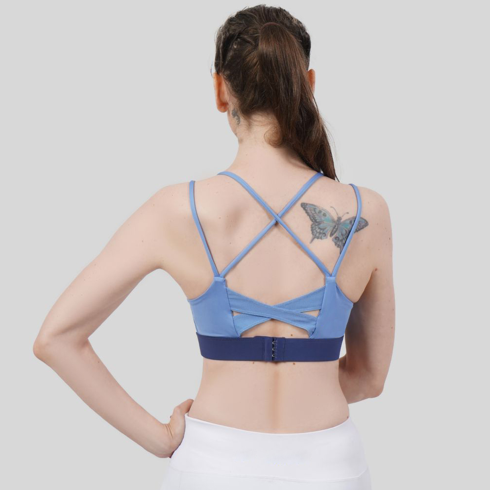 Customized Sports Bra (Blue)