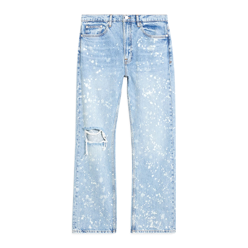 Loose Denim Distressed Paints Jeans