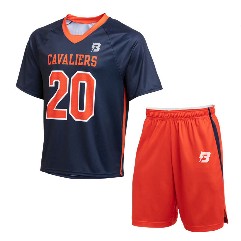 Cavaliers Customized Lacrosse Uniform (Blue & Orange)