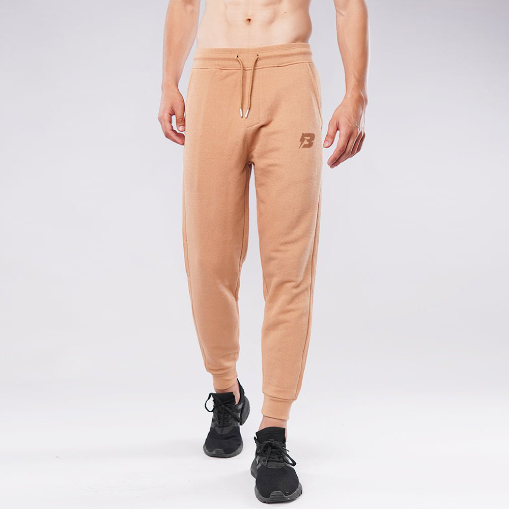 Safari Tan Pique Terry Jogger Pants